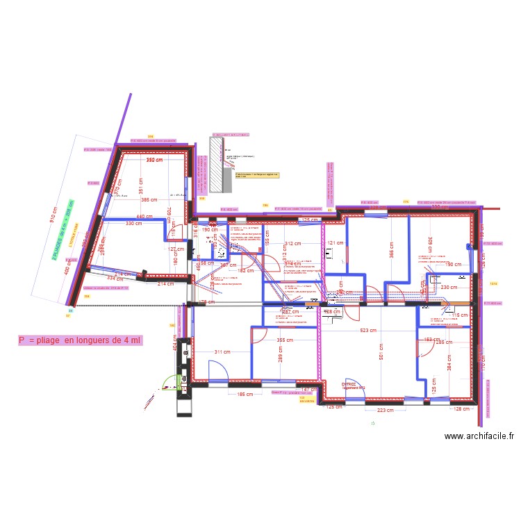 DAMIEN P 5. Plan de 18 pièces et 173 m2