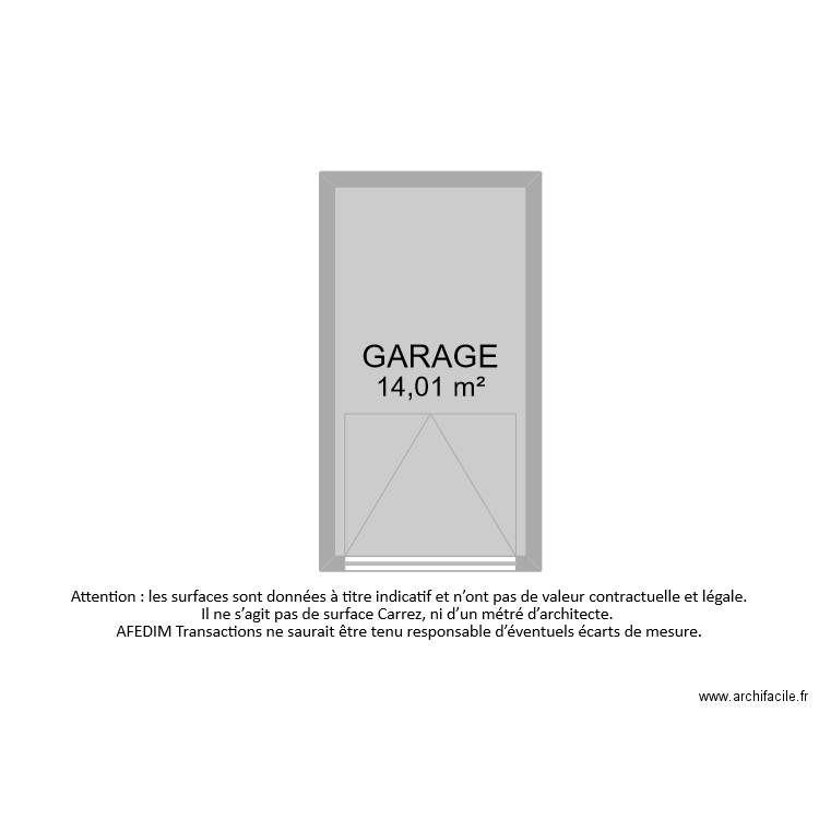 BI7357 GARAGE. Plan de 0 pièce et 0 m2