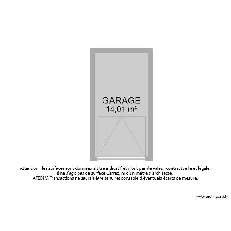 BI7357 GARAGE. Plan de 