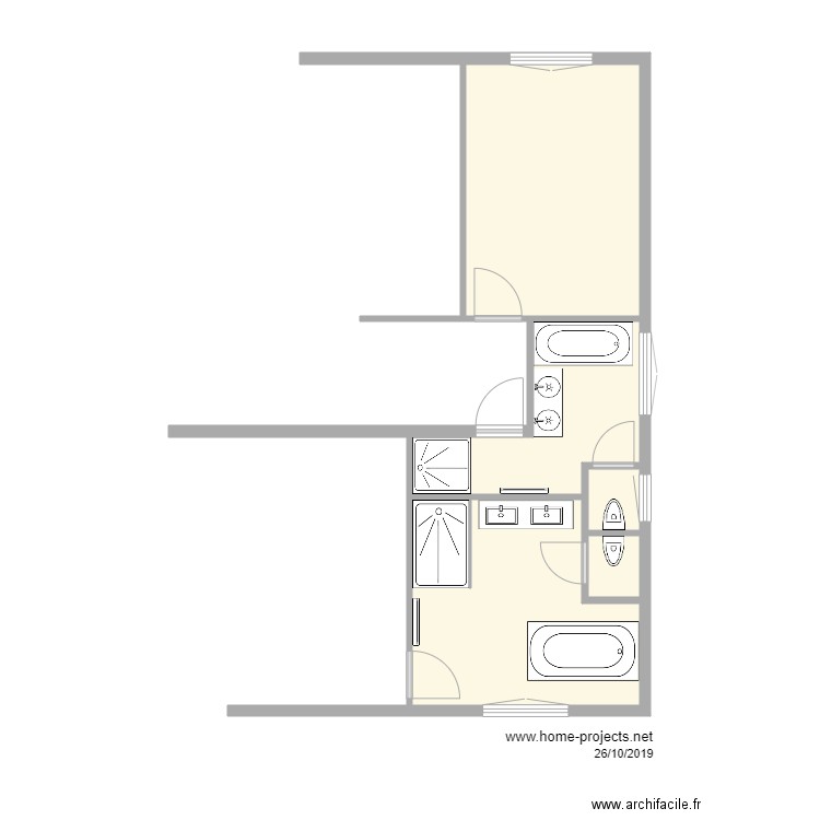 OMBRAGES SDB 1er . Plan de 0 pièce et 0 m2