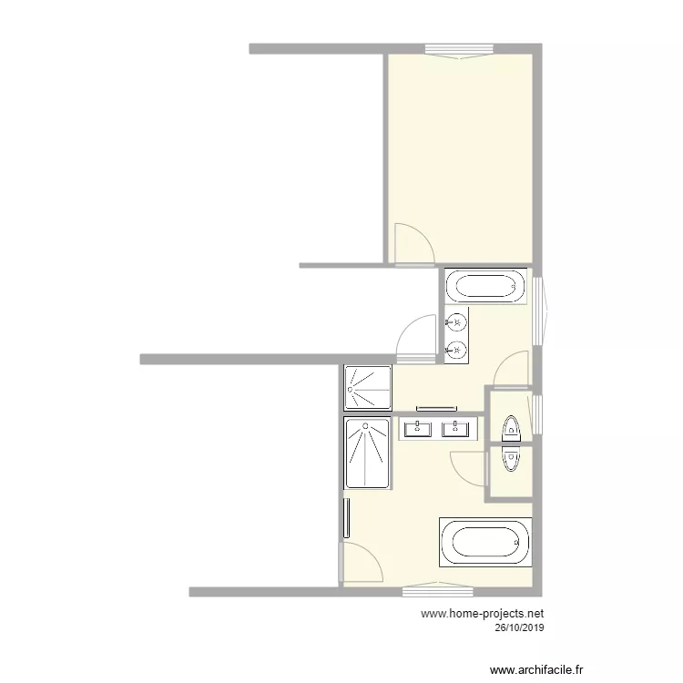 OMBRAGES SDB 1er . Plan de 