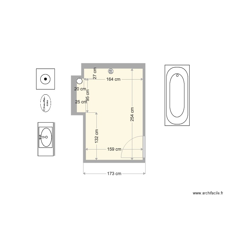 12 LEON JOUHAUX SDB. Plan de 0 pièce et 0 m2