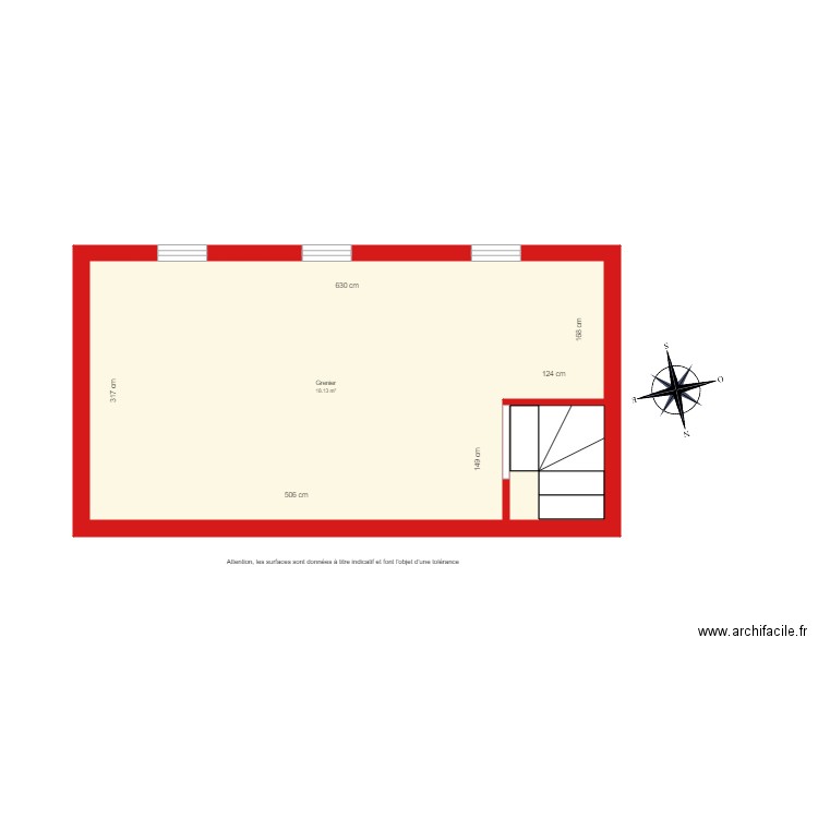 BI 3991 grenier coté. Plan de 0 pièce et 0 m2