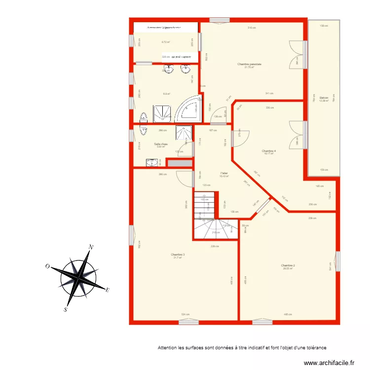 BI 4375 étage côté. Plan de BI 4375 étage côté. Plan de
