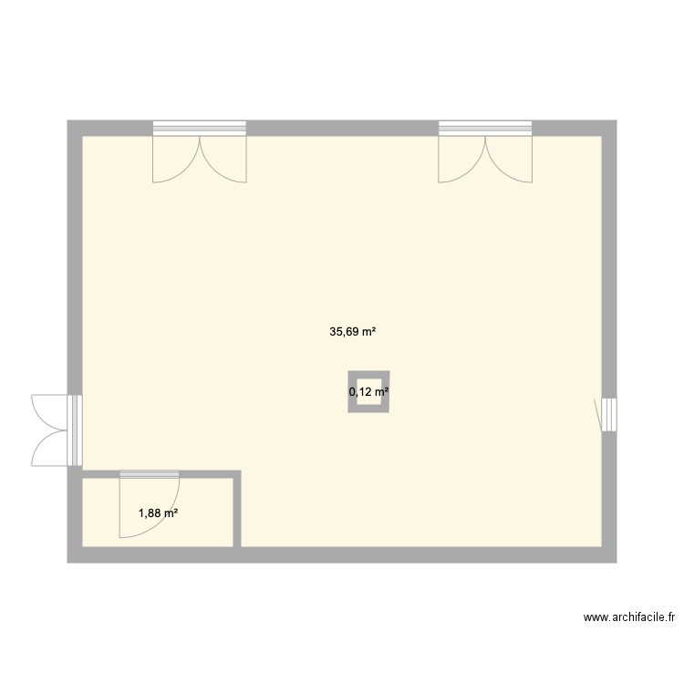 chambre ami. Plan de 0 pièce et 0 m2