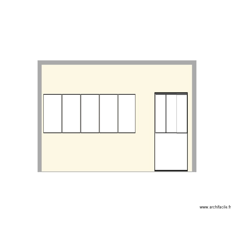 baie vitree cuisine. Plan de 0 pièce et 0 m2