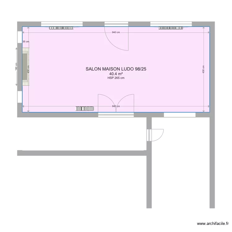 Maison Ludo . Plan de 