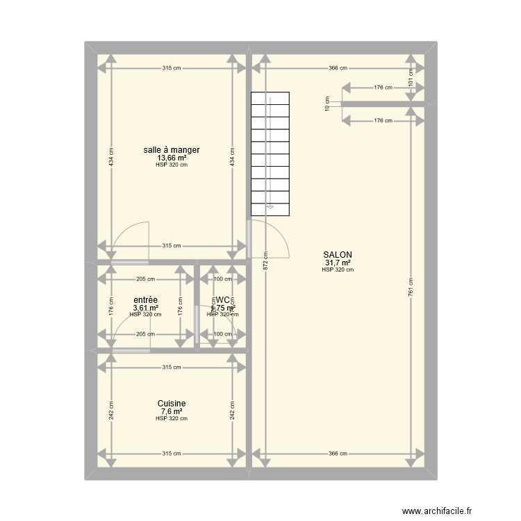 CARRERE RDC. Plan de 0 pièce et 0 m2