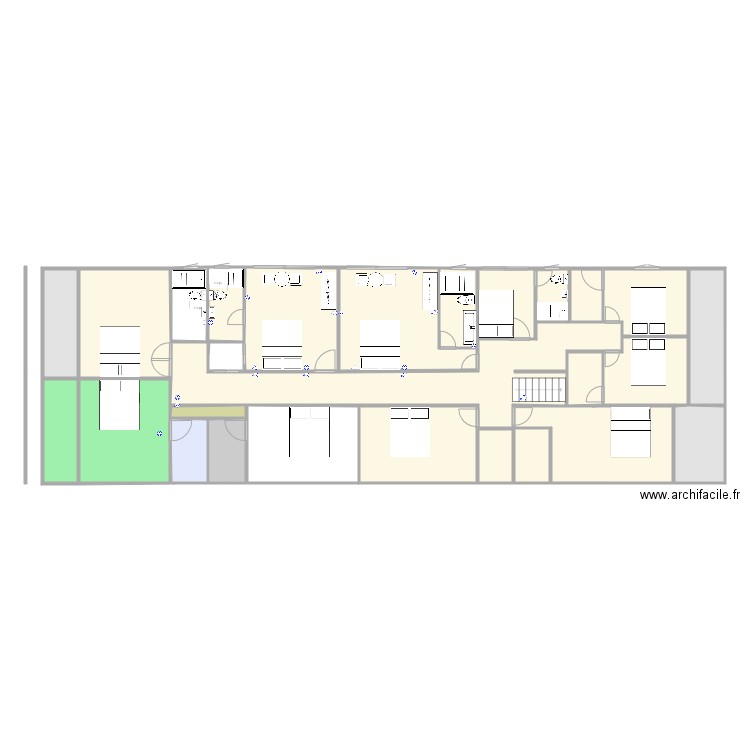 chambre Farrell 2. Plan de 0 pièce et 0 m2