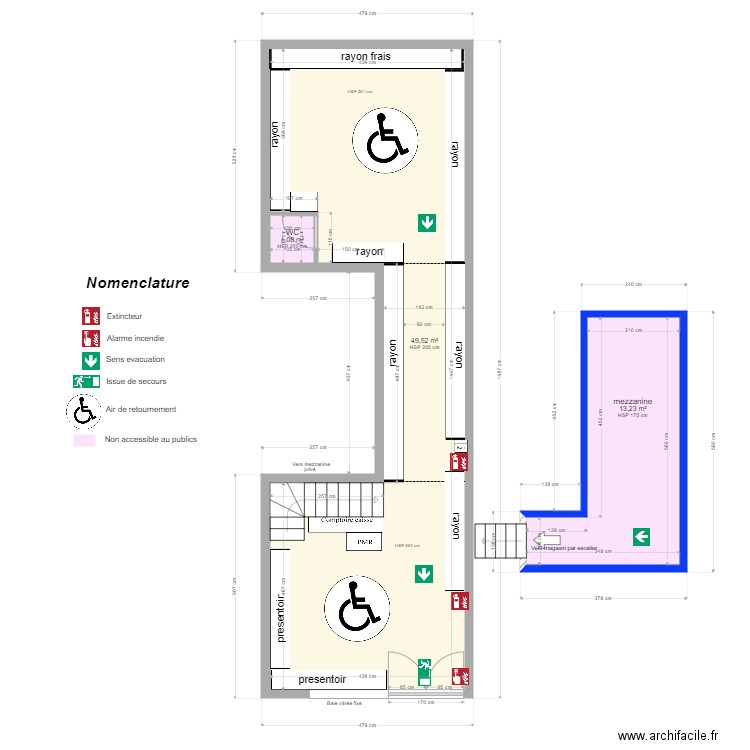 Epicerie de la gare Compiegne. Plan de 0 pièce et 0 m2