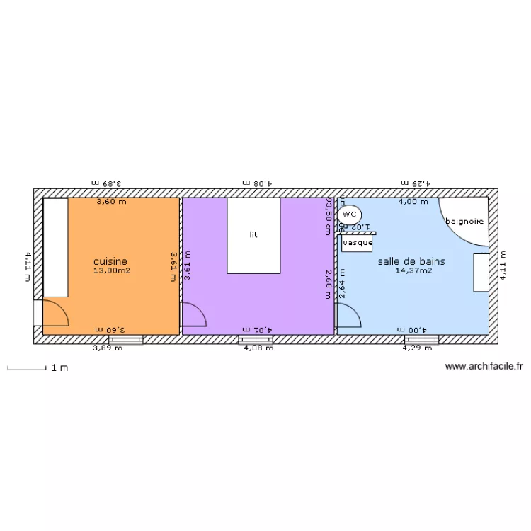 appart julie. Plan de 