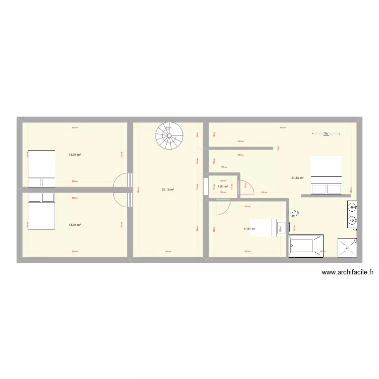 etage vc nouv. Plan de 