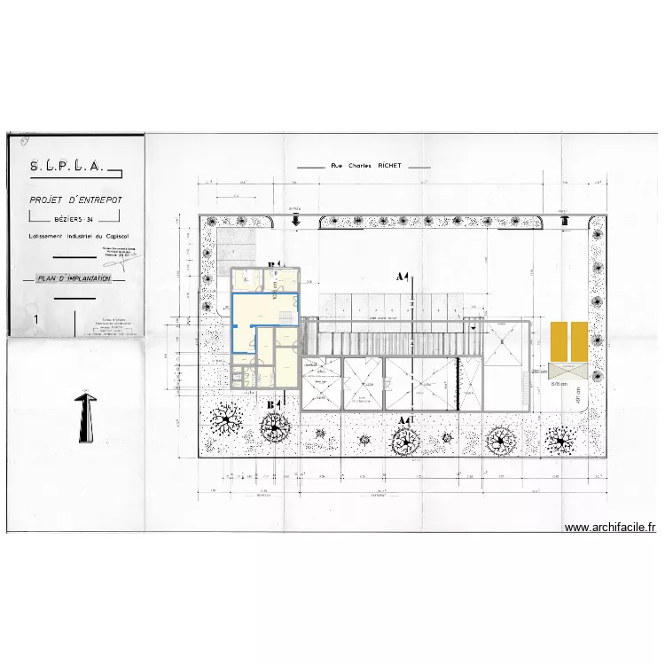 extension 8m n&deg;1. Plan de 
