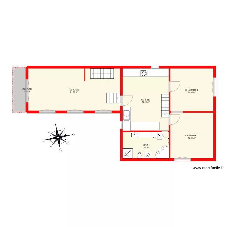 PLAN 6490 TEST 1er ETAGE. Plan de 