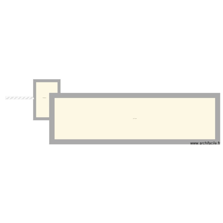 terrasse. Plan de 0 pièce et 0 m2