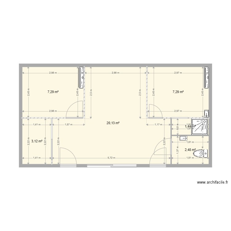 belle et zen renov. Plan de 0 pièce et 0 m2
