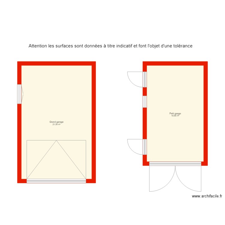 BI 3144 garages non côtés. Plan de 0 pièce et 0 m2