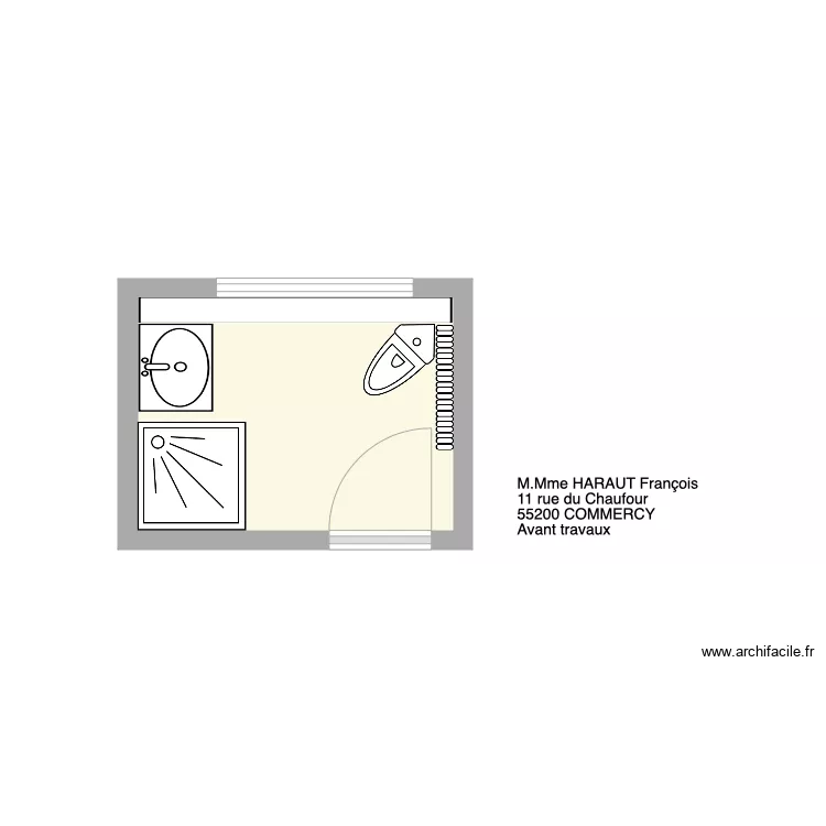 AM HARAUT Commercy. Plan de 