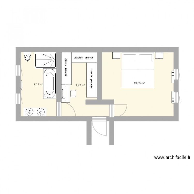 Suite parentale. Plan de 0 pièce et 0 m2