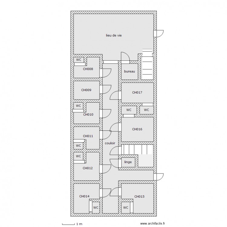 BAT D RDC  VARENNES. Plan de 0 pièce et 0 m2