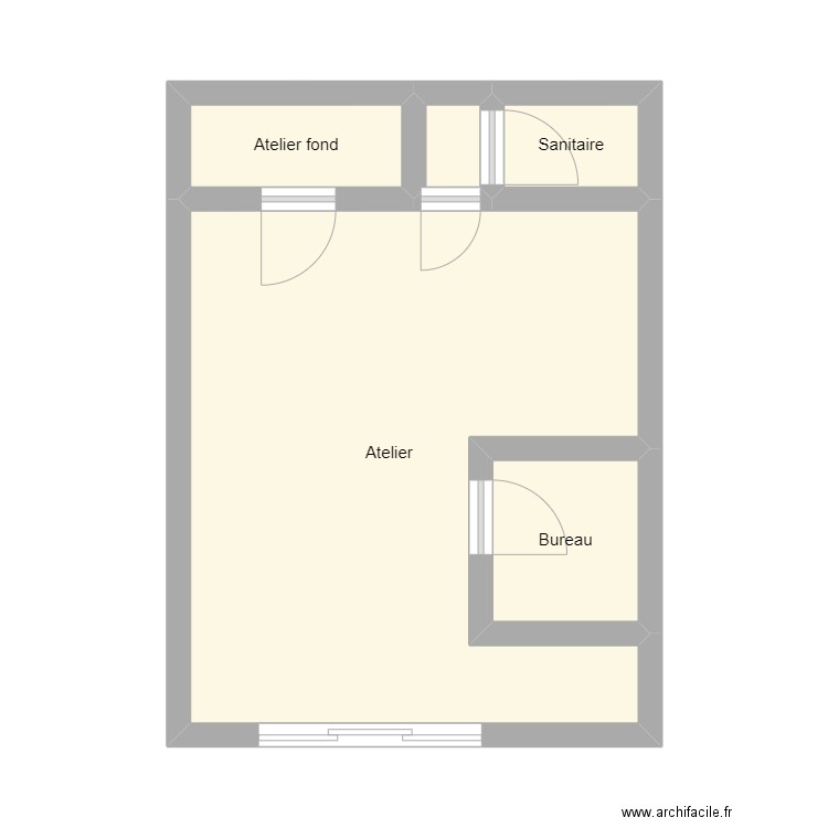 RPAL_22ETJ1601. Plan de 5 pièces et 29 m2