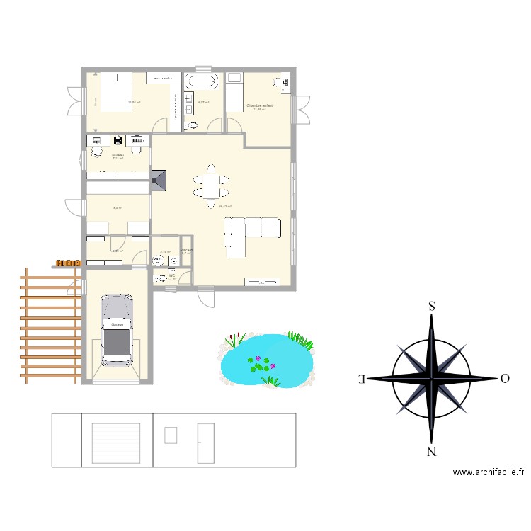 Capens. Plan de 0 pièce et 0 m2