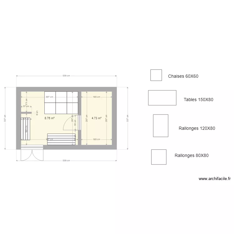 local rangement salle desfêtes. Plan de local rangement salle desfêtes. Plan de