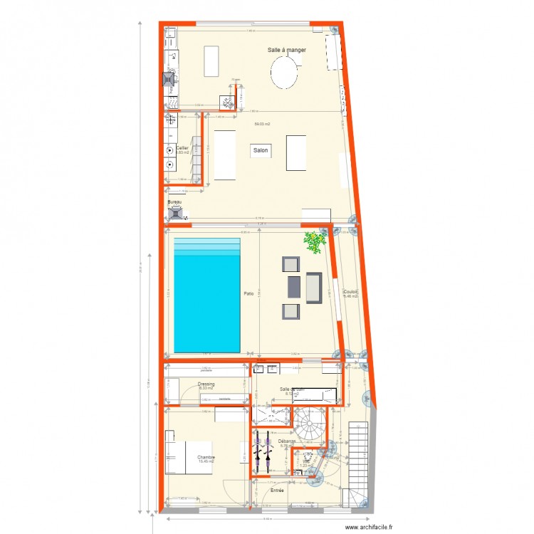 surrélévation 33 RdC. Plan de 0 pièce et 0 m2