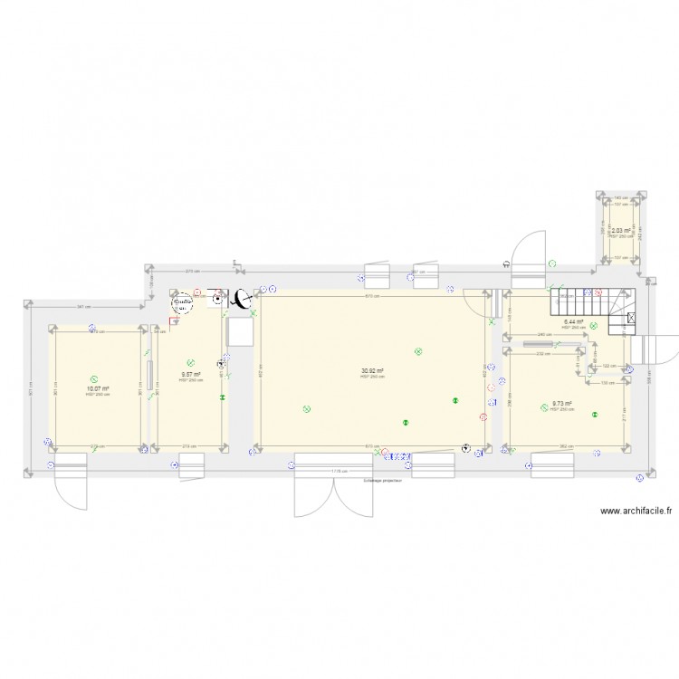 Rdch  Projectif 2 élec Petit Aulnay. Plan de 0 pièce et 0 m2