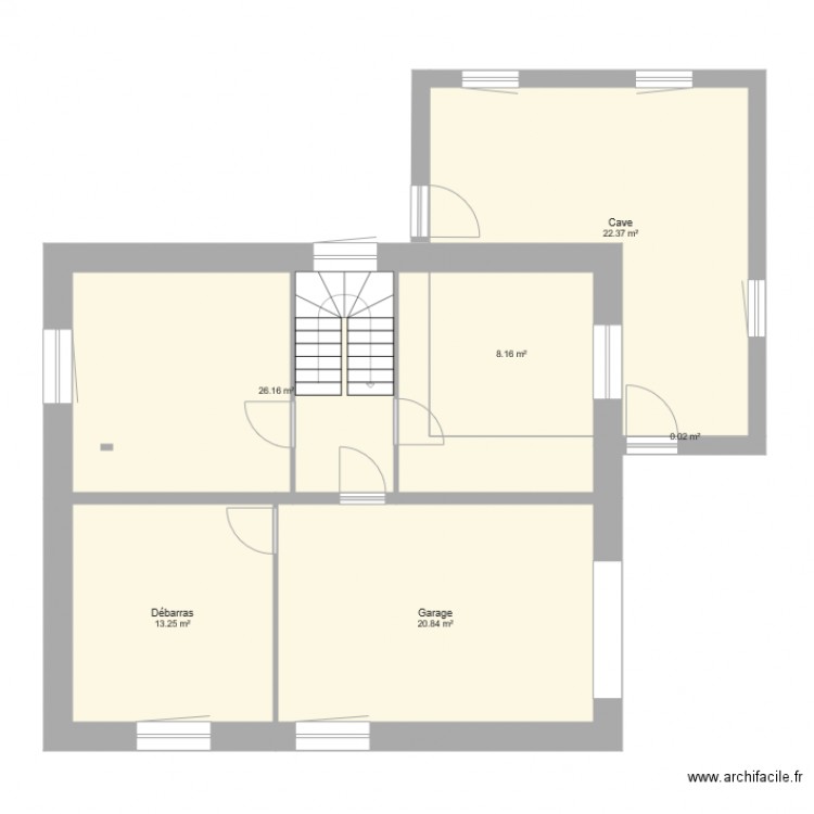 Lanmodez  Rez de jardin . Plan de 0 pièce et 0 m2