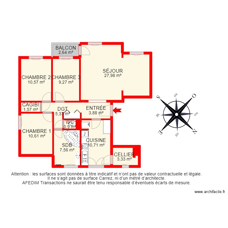 BI 12641 - . Plan de 15 pièces et 99 m2