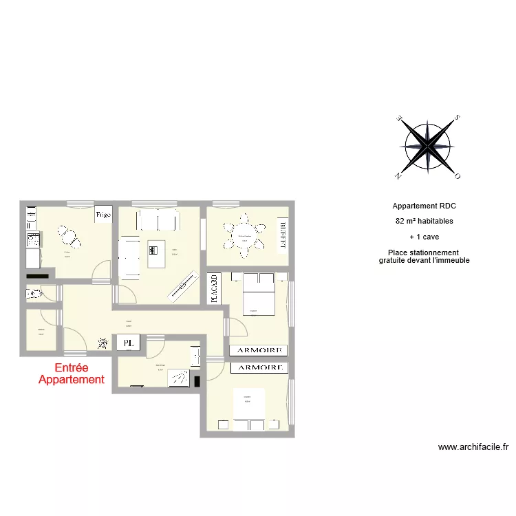 Mon Appart. Plan de 