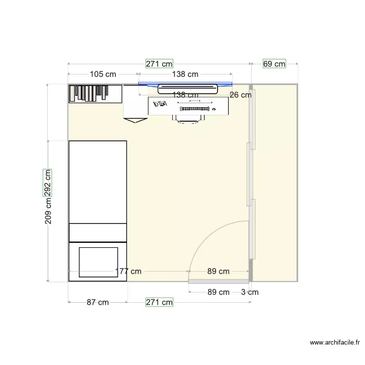 Chambre Jaune. Plan de Chambre Jaune. Plan de