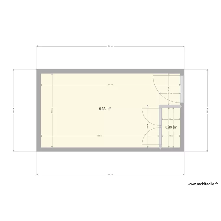 Salle d eau Nazare 1etage. Plan de 