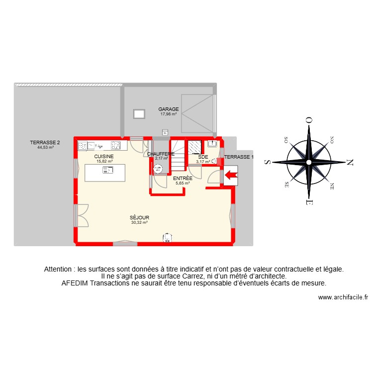 BI 28636. Plan de 20 pièces et 219 m2