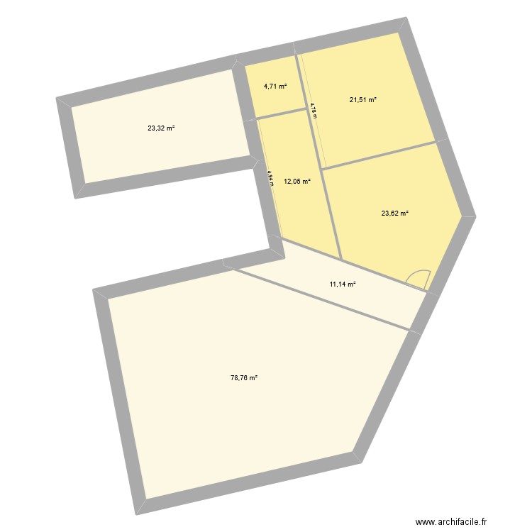AB 338 ROCHEFORT. Plan de 7 pièces et 175 m2