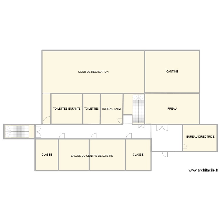 Maternelle danielle casanova. Plan de 0 pièce et 0 m2