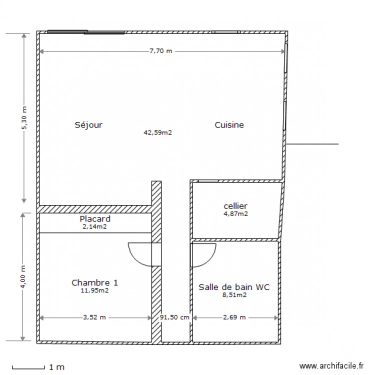 Rdc 1er jet. Plan de 0 pièce et 0 m2