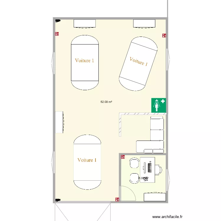 garage. Plan de 