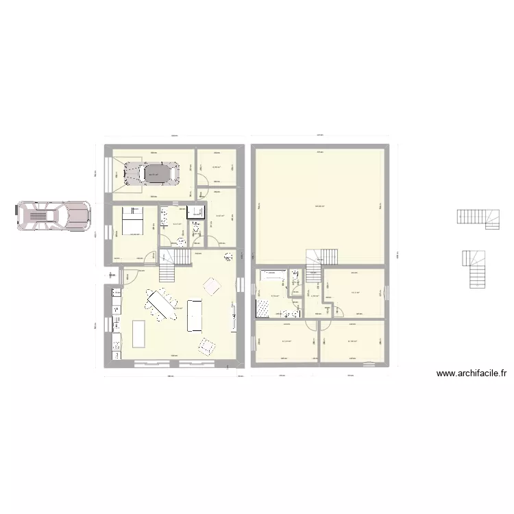 maison 3 . Plan de 