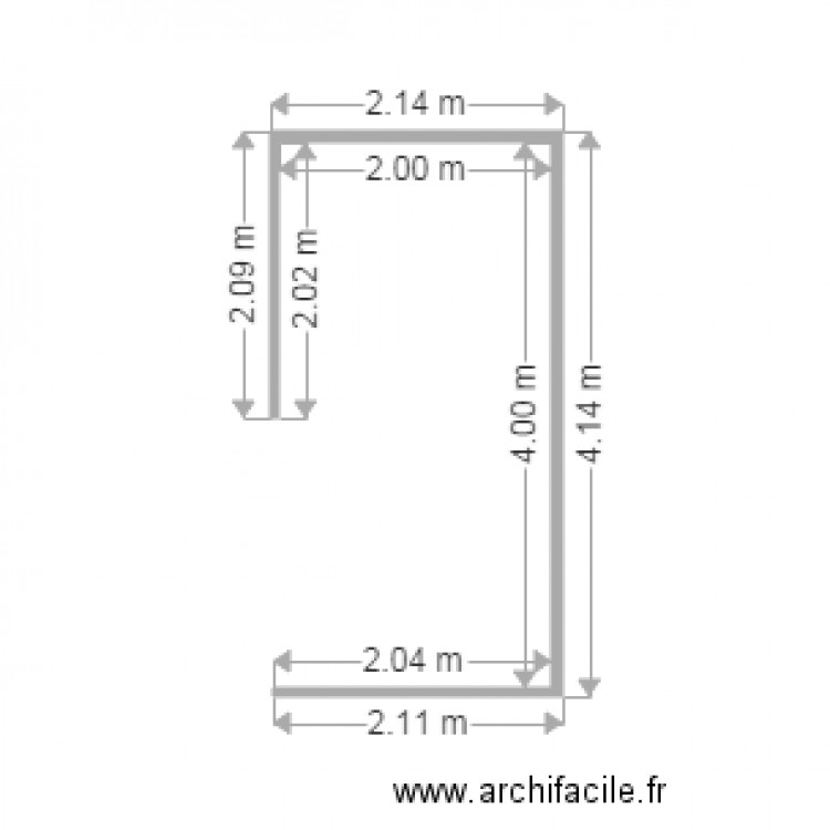 abri bois. Plan de 0 pièce et 0 m2