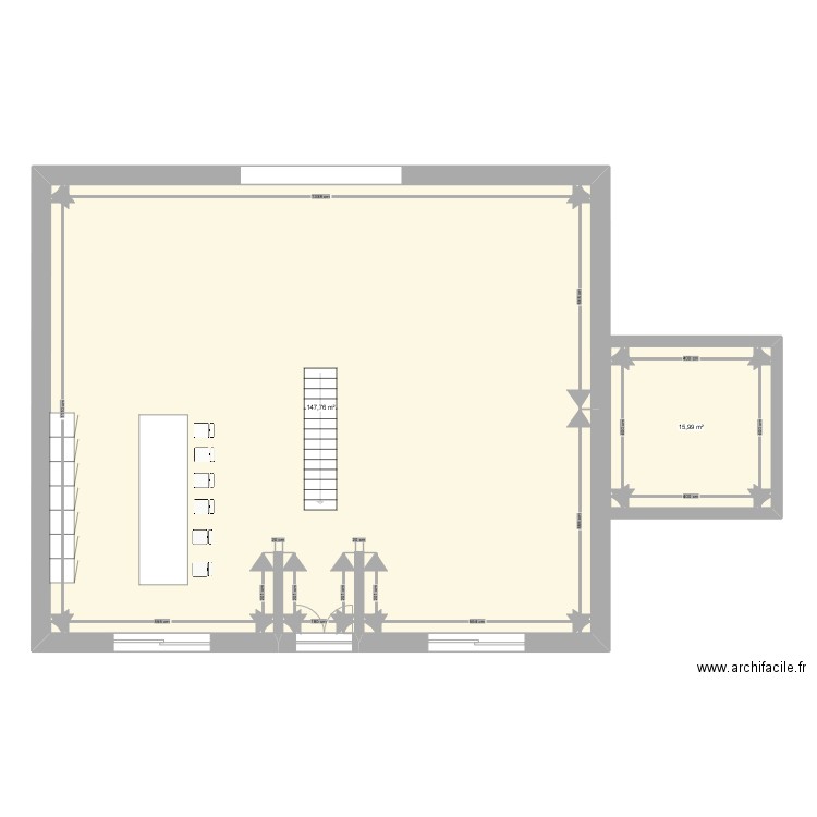 Plan Maison 2022 SCCS . Plan de 2 pièces et 164 m2
