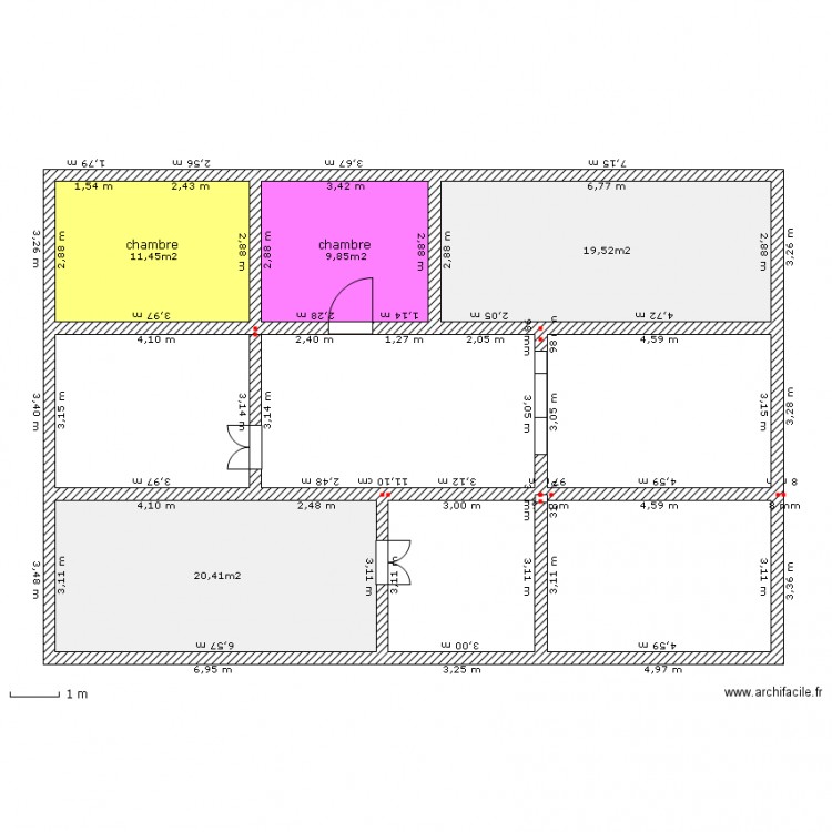 maison. Plan de 0 pièce et 0 m2