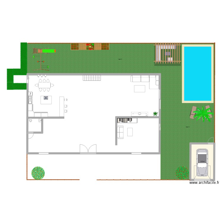 Plan maison de rêve. Plan de 0 pièce et 0 m2