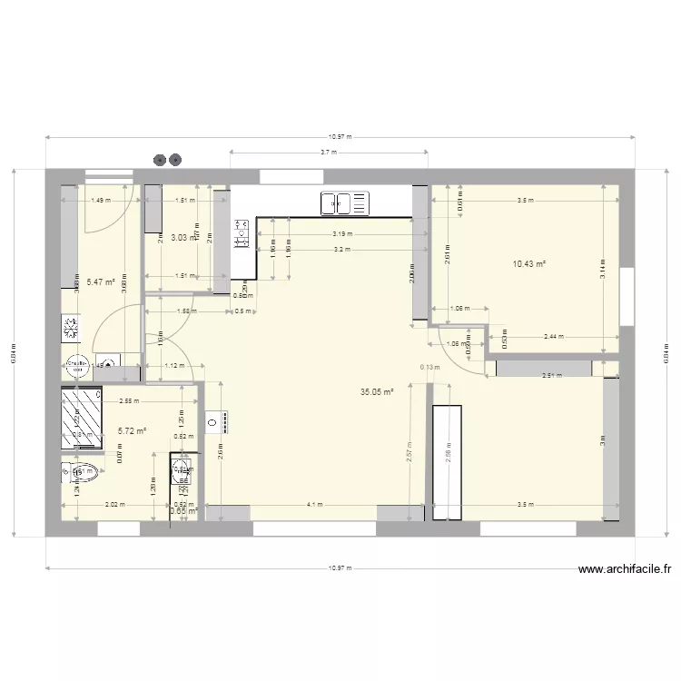 maison am&eacute;nagement 1. Plan de 