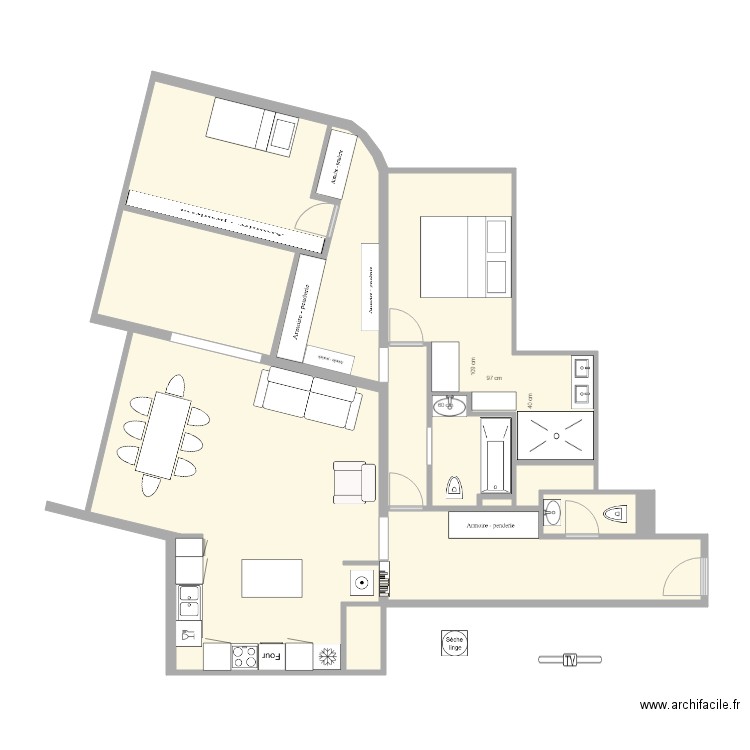 LA FAMILLE A. Plan de 0 pièce et 0 m2