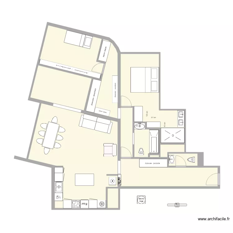 LA FAMILLE A. Plan de 