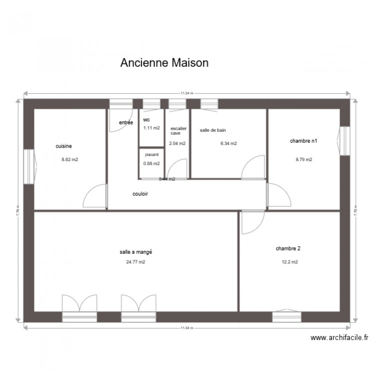 maison origine 3. Plan de 0 pièce et 0 m2