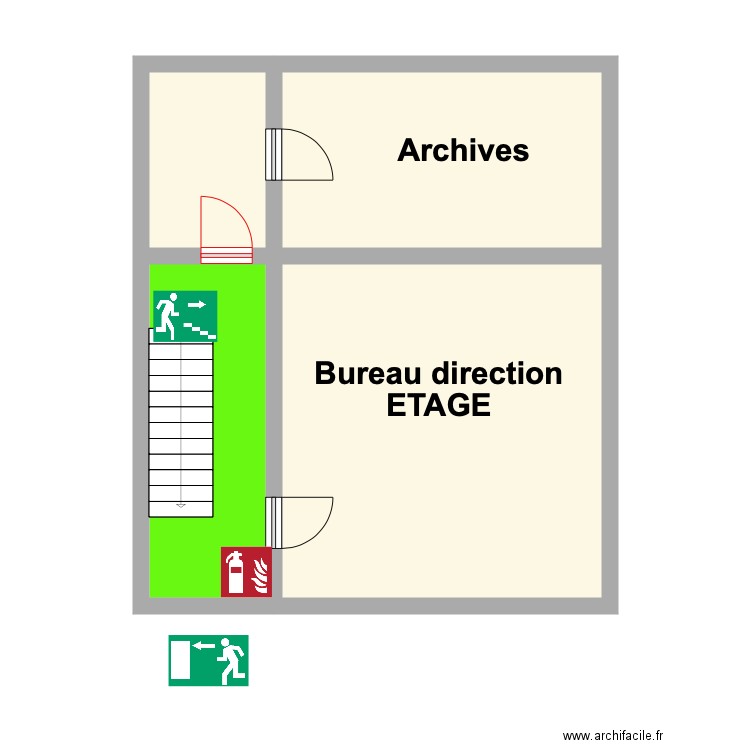 Rance ETAGE. Plan de 0 pièce et 0 m2