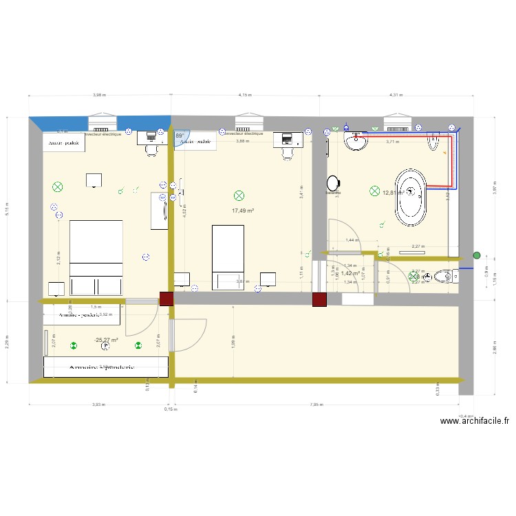 etage2. Plan de 0 pièce et 0 m2